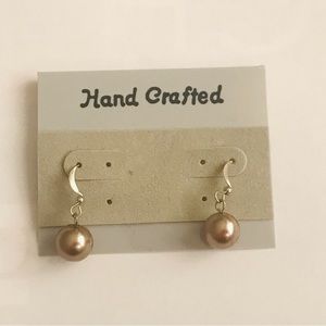 New Faux Pearl Earrings Handmade by American Artist